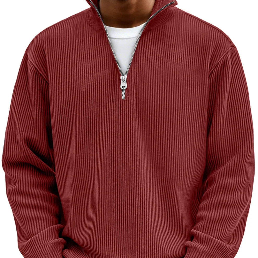 Carlos | Jersey de hombre con media cremallera