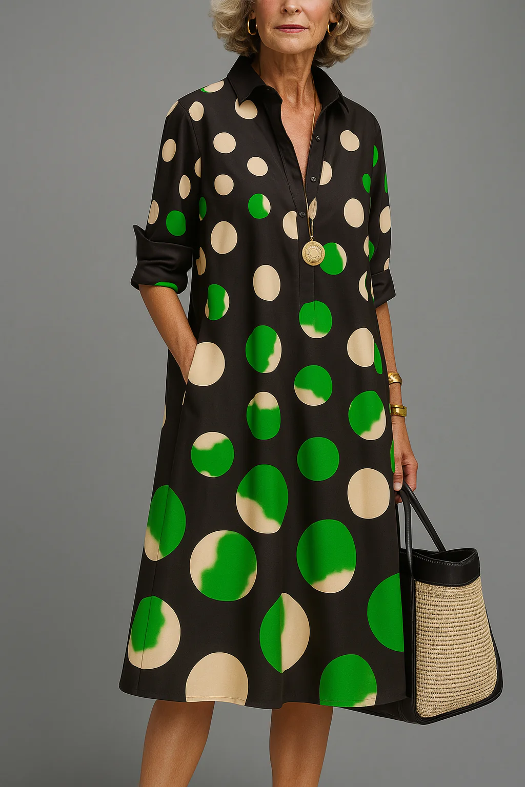 Naira | Vestido midi elegante y sofisticado
