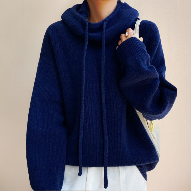 Leticia | Jersey de cuello alto de lana merino