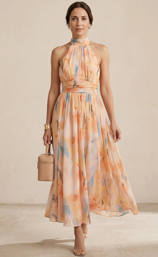 Vestido Largo Estampado