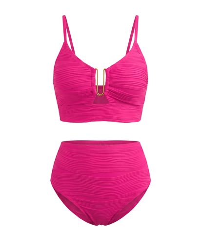 Bikini de encaje con aberturas