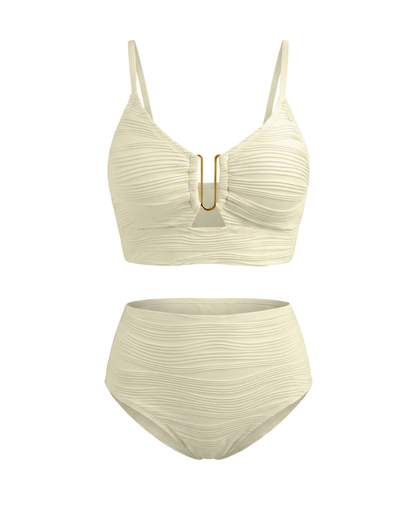 Bikini de encaje con aberturas