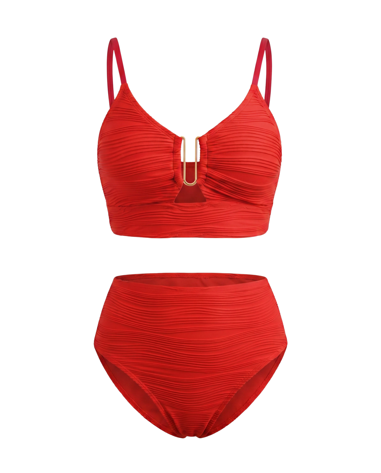 Bikini de encaje con aberturas
