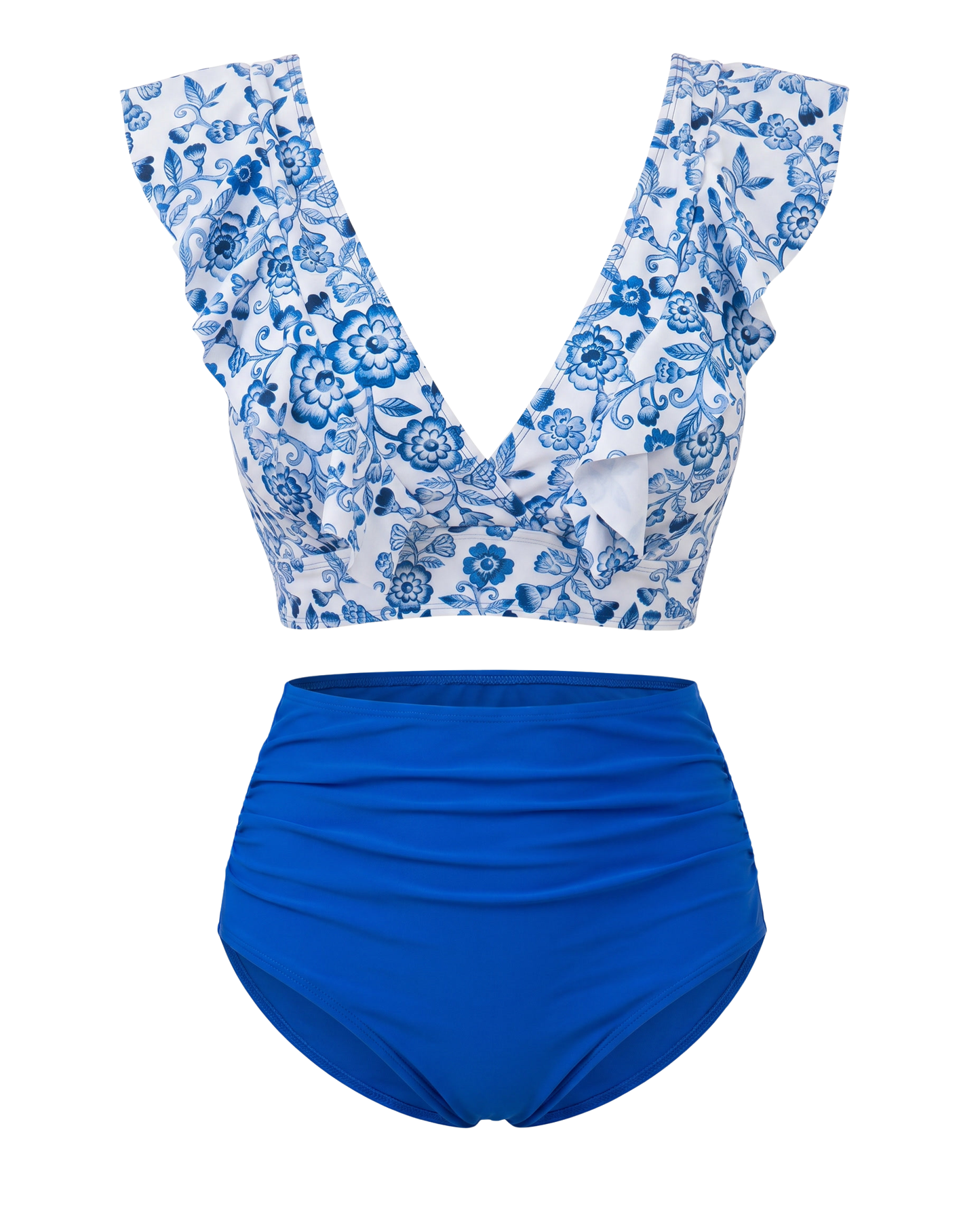 Bikini con lazo y volantes