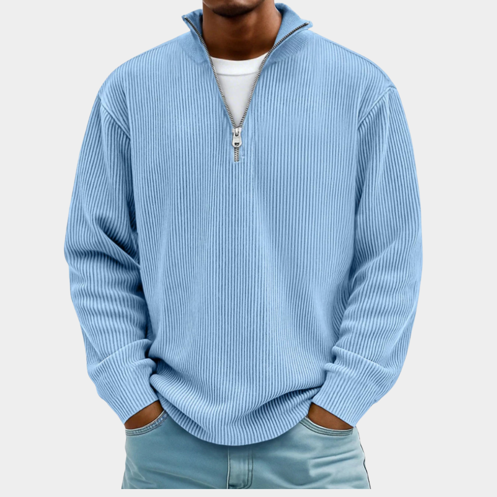 Carlos | Jersey de hombre con media cremallera