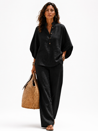 Maribel™  Conjunto de Lino Fluido