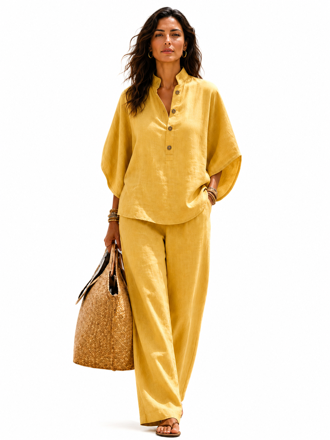 Maribel™  Conjunto de Lino Fluido