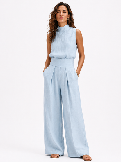 Celeste™ | Conjunto Minimalista de Lino