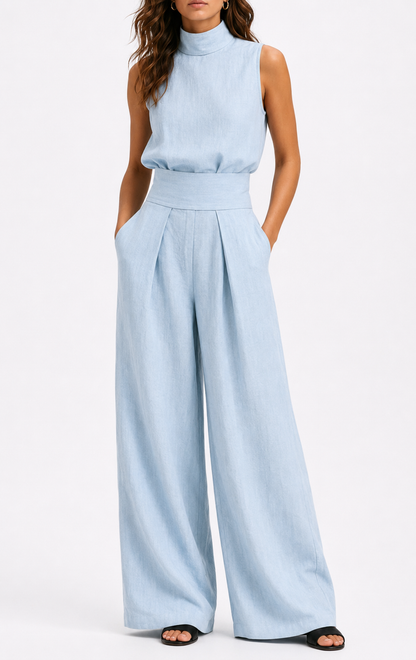 Celeste™ | Conjunto Minimalista de Lino
