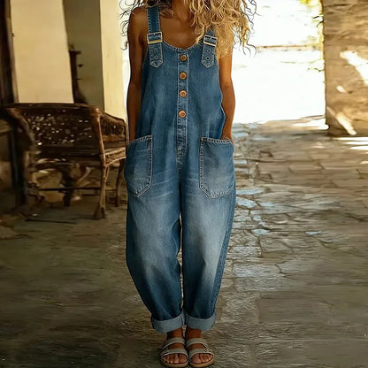 Lucía™ | Peto vaquero de estilo vintage y cómodo