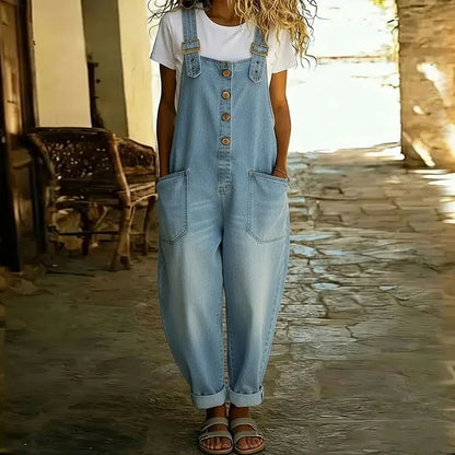 Lucía™ | Peto vaquero de estilo vintage y cómodo