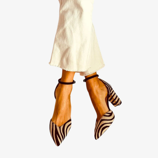 Zaira™ Tacones zebra elegantes