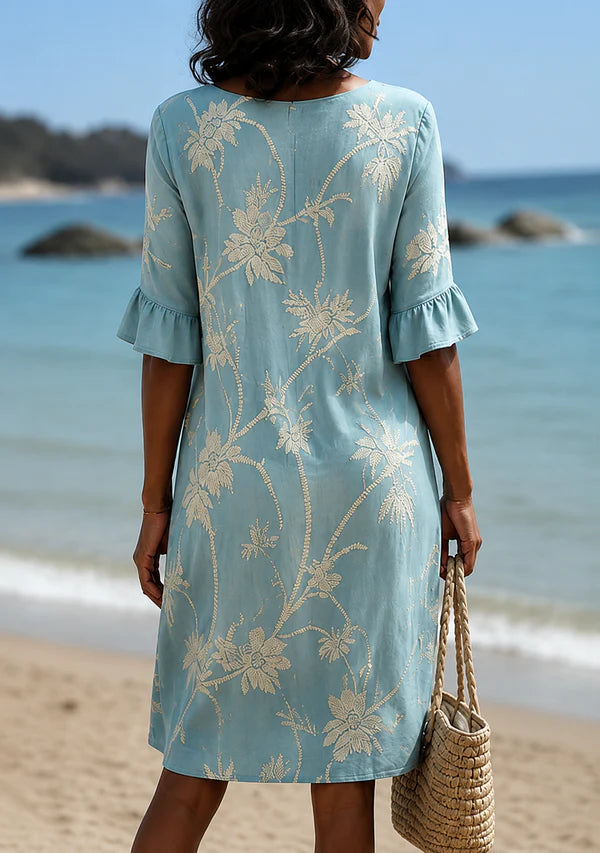Vestido informal de mujer con estampado floral