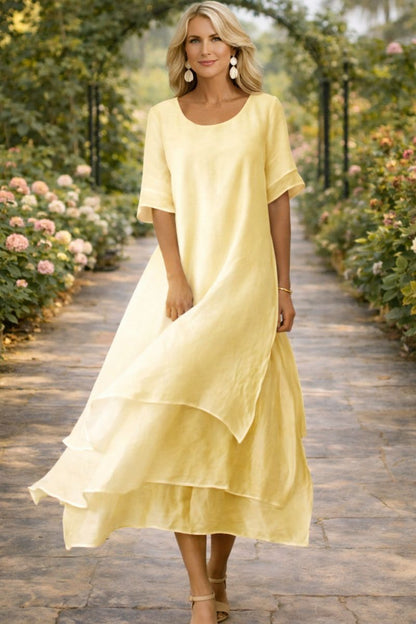 Esperanza | Vestido largo fluido de silueta elegante