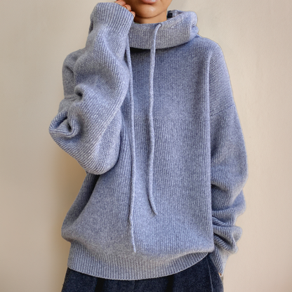 Leticia  | Jersey de cuello alto de lana merino