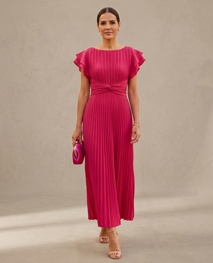 Paloma | Vestido maxi plisado de gala