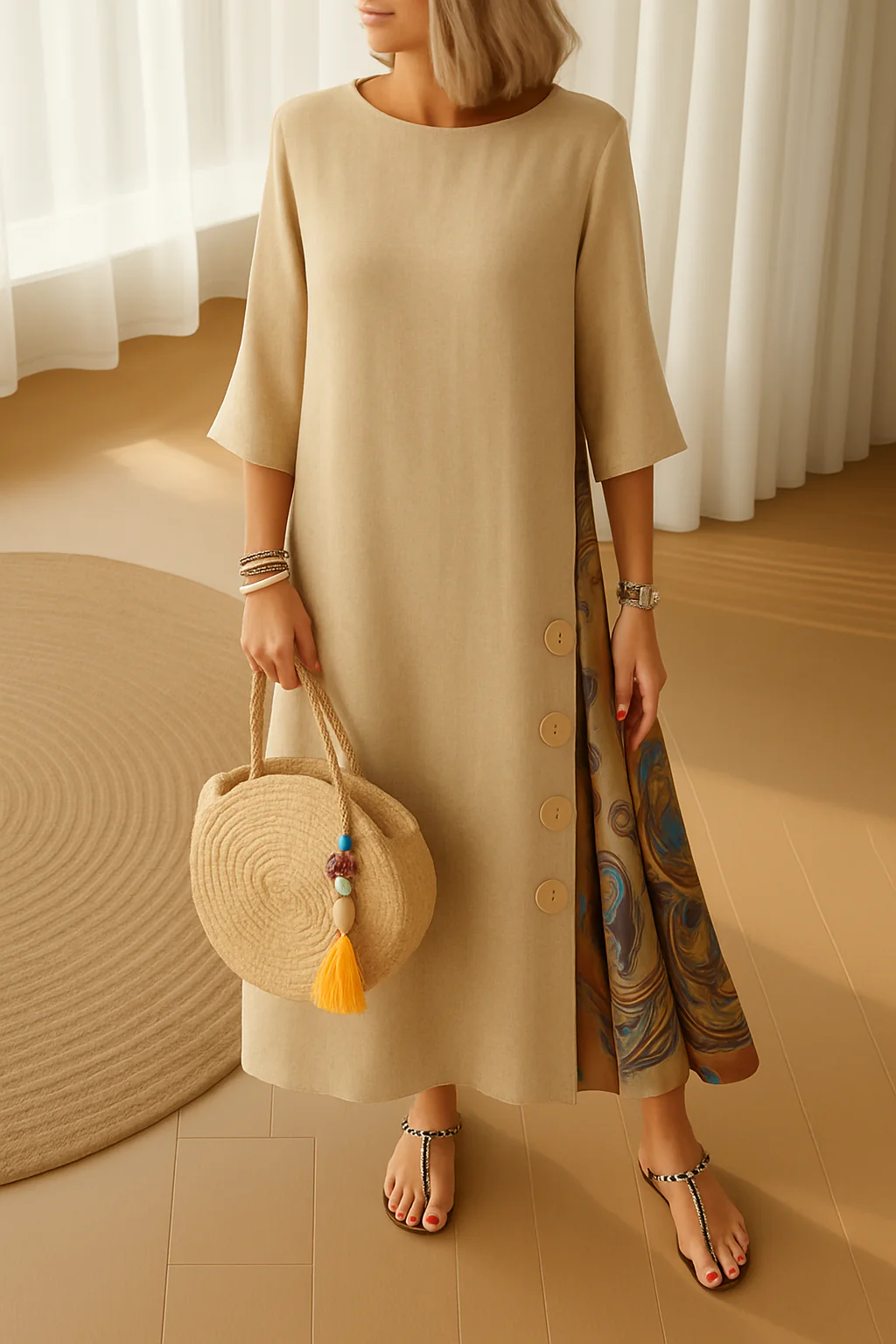 Adara™ | Vestido de Caída Natural