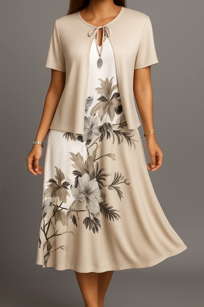 Elara™ | Vestido Floral con Rebeca a Juego