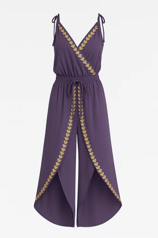 Claudia™ Mono Elegante con Detalles Dorados