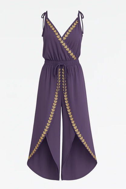 Claudia™ Mono Elegante con Detalles Dorados