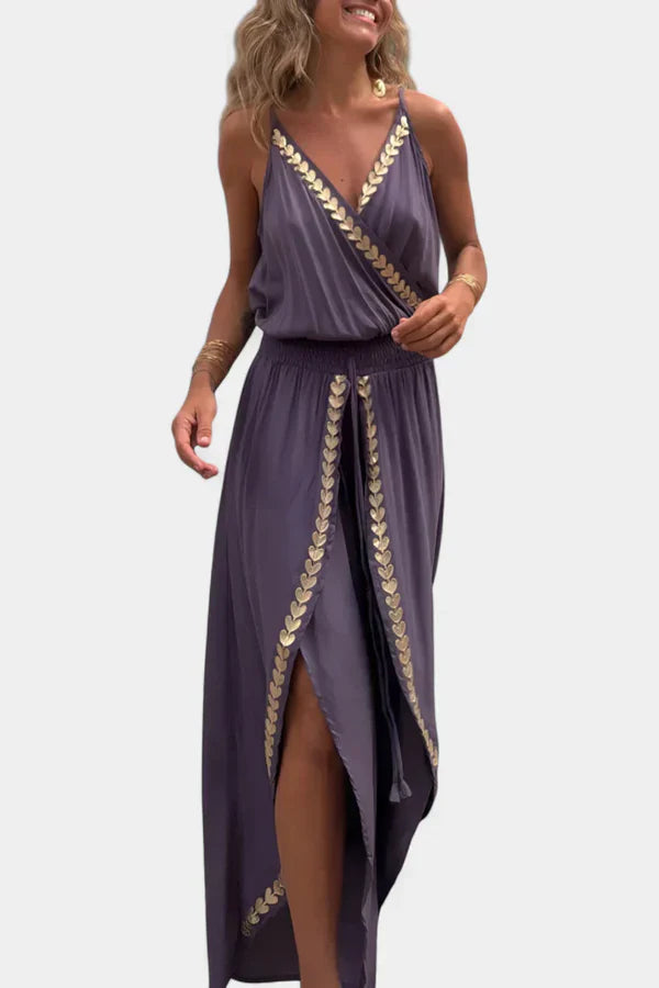 Claudia™ Mono Elegante con Detalles Dorados