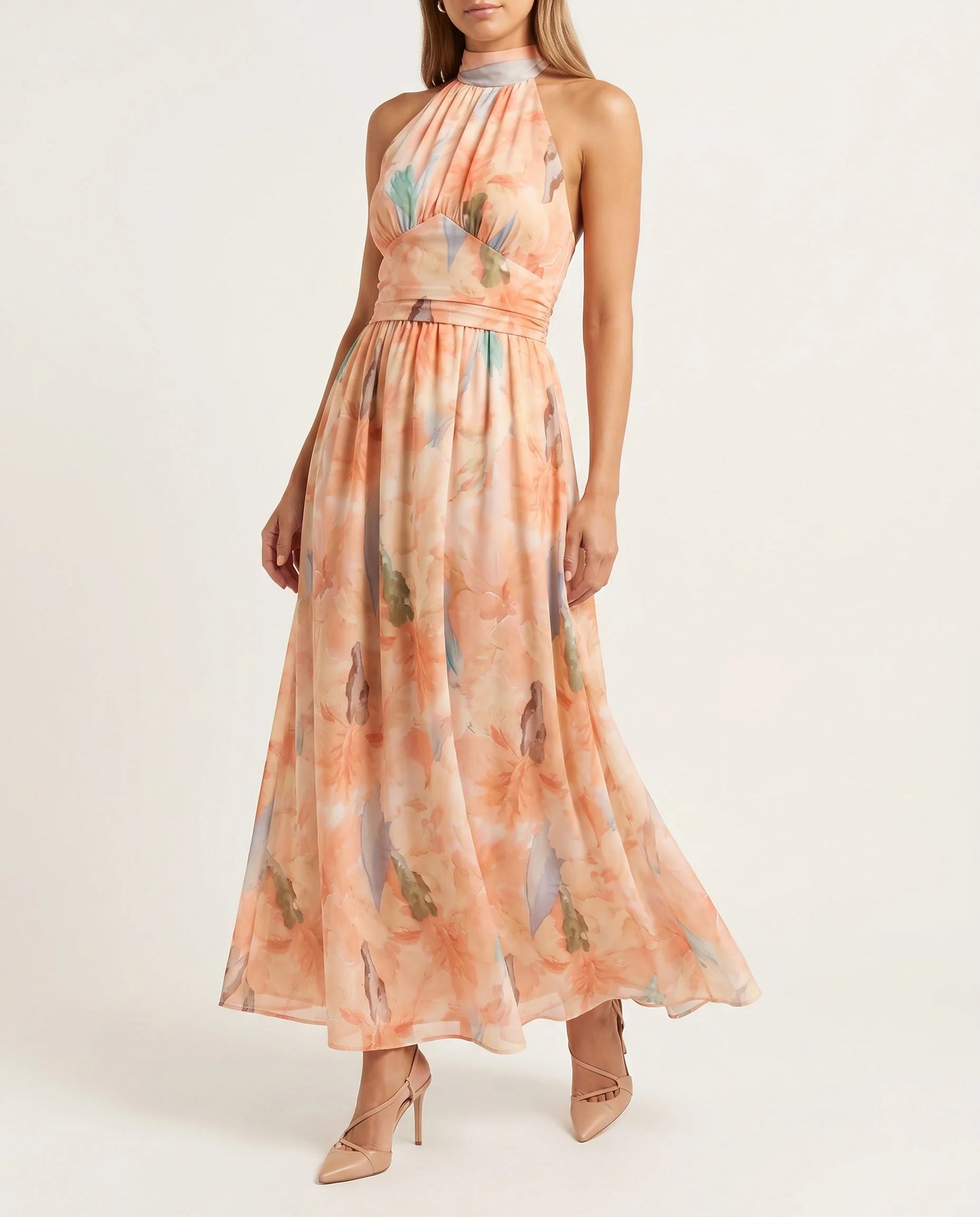 Vestido Largo Estampado